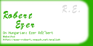 robert ezer business card